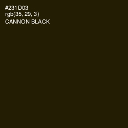 #231D03 - Cannon Black Color Image